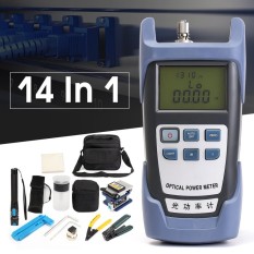 LiteArk TK16 14-IN-1 Fiber Optic FTTH Tool Kit, Power Meter, FC-6S Fiber Cleaver - intl
