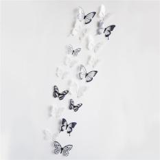 Indah 18 Pcs 3D Butterfly Dekorasi Decals Kulkas Sale Stiker Dinding Kristal-Internasional