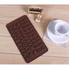 Lucky Cetakan Puding / Kue - Cetakan Silikon Happy Birthday Angka Coklat - Silicone Number