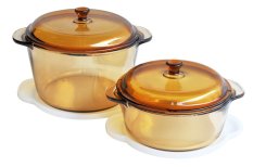 Luminarc Vitroflam Amberline Coklat 6pcs Set 1.5L+3L