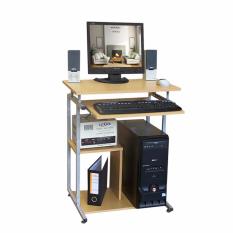 Lunar Meja Komputer Laptop + Rak Bawah H904 - Beech - Jabodetabek only