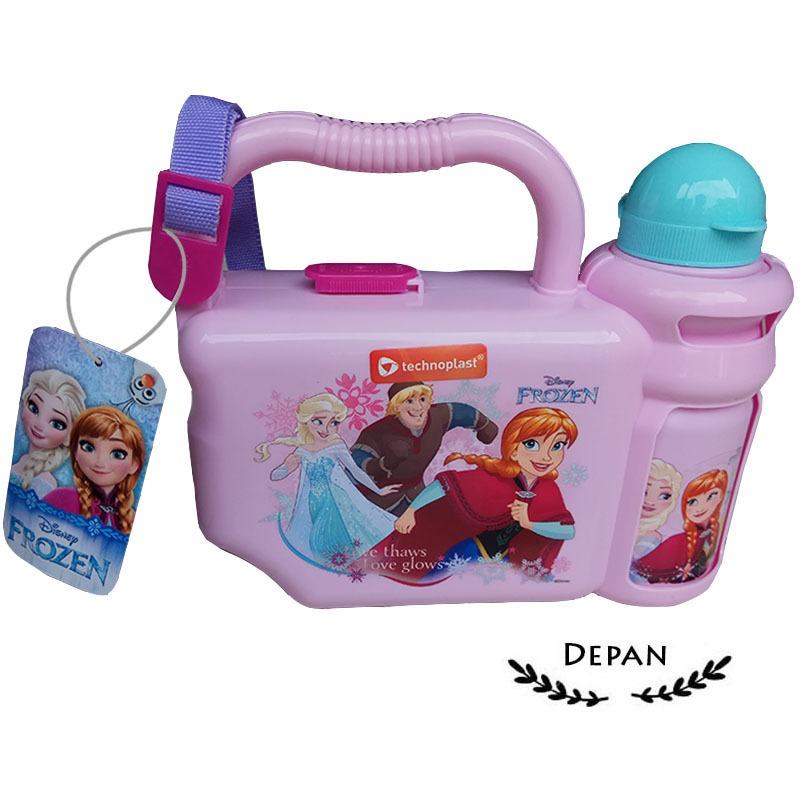 Lunch box dan Tempat minum school box set - Pink - Frozen