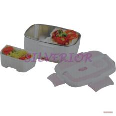 Lunch Box Stainles Electric Kotak Makan Rantang Tempat Penghangat Makanan Listrik Elektrik Stainless
