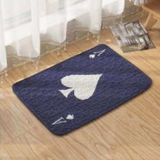 Mesin Cuci Dicuci Lantai Karpet Anti-slip Cotton Kids Room Mat Modern Dicetak Karpet untuk Kamar Tidur 50*50 CM-Intl