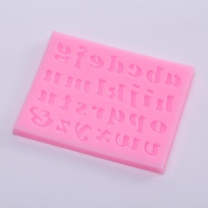 MagicWorldMall Praktis Berkualitas Tinggi Hot Jual Silicone Letter Cake Mould Mat Fondant Gula Jamur Candy Pastry DIY-Intl
