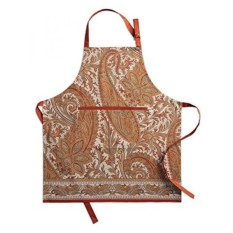 Maison d Hermine Kashmir Paisley 100% Cotton Apron with an adjustable neck & hidden center pocket , 27.50 - inch by 31.50 - inch. Perfect for Thanksgiving and Christmas