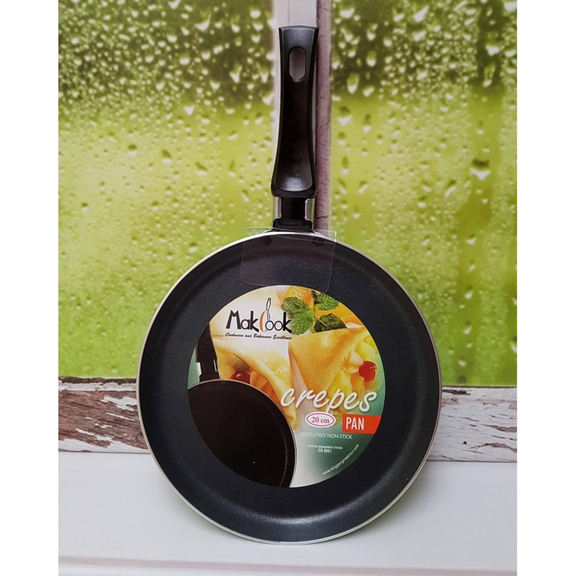 MAKCOOK CREPES PAN 20 CM / FRYPAN DATAR TEFLON 20 CM HIJAU / MCOOK20 MAKCOOK CREPES PAN 20 CM / FRYPAN DATAR TEFLON 20 CM HIJAU / MCOOK20