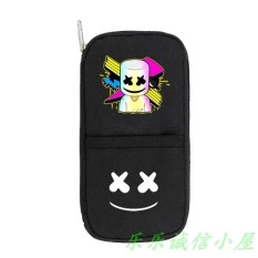 Membuat untuk Memesan Tas Marshmello Tulis Kasus ADDICKES Terbaik 100 DJ Electronica Kartun Pulpen Sendiri-Internasional