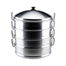 Maspion Langseng / Steamer Aluminium 36cm Susun 4 - Silver