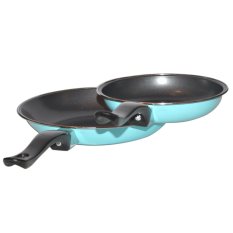 Maspion Panci Penggorengan Teflon set 18cm+23cm - Biru