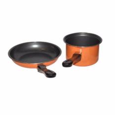 Maspion Pastela Set Fry Pan 20cm & Milk Pan 14cm