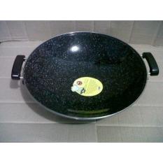 Maspion Wajan Enamel Marble Royal Wok 40cm - Hitam