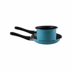 Maspion Wajan Milkpan 14cm Frypan 20cm Pastela - biru