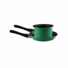 Maspion Wajan Milkpan 14cm Frypan 20cm Pastela - hijau