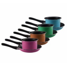 Maspion Wajan Panci Milkpan Set 14cm Frypan 20cm Pastela