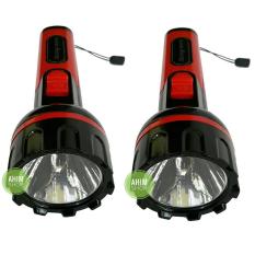 2pcs Matsugi MG-8915B Senter 0.5W LED Rechargeable Torch - Black (Red)