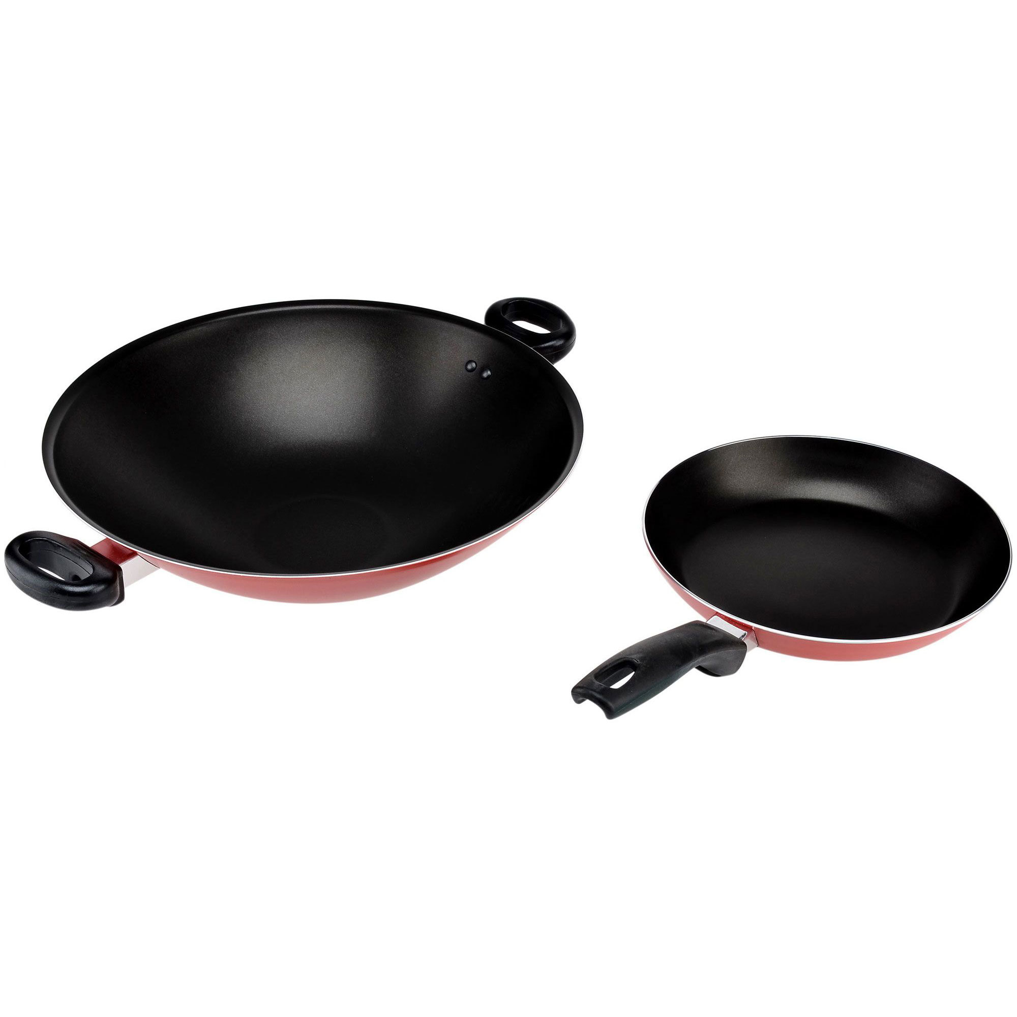 Maxim Wajan Valentino Set Teflon - Merah-Hitam