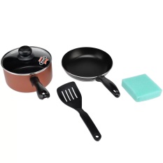 MAXIM Wajan Venice Set - Teflon - Merah/Hitam