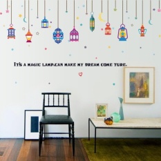 May_zz Arabic Lantern Bedroom Living Room Entrance Glazed Windowsdecorated Pvc Wall Stickers