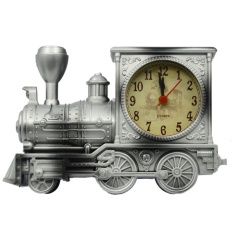 May_zz VINTAGE Retro Kereta Gaya Siswa Alarm Clock (Perak)-Intl