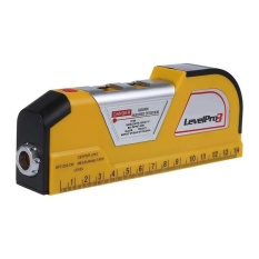 Pita Pengukur LV02 Laser Tingkat Horizontal Garis Vertikal Mengukur Tester Penggaris-Internasional