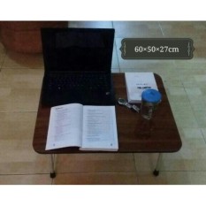Nohan Meja Laptop Lipat HPL Besar - Coklat