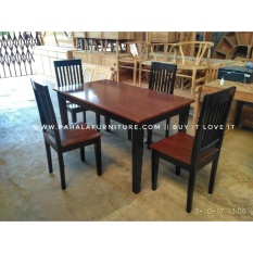 Meja Makan Jati Minimalis Alfonso (Kursi Makan Jati, Kursi Makan Minimalis, Meja Makan Minimalis, Furniture Jati)