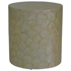 Meja sofa sudut / Juliette Round End Table - Linen