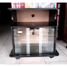 Meja TV Rak TV Partikel RAR 001 Pintu Kaca