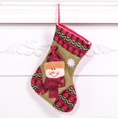 Merry Natal Plush Pohon Gantung Hadiah Permen Kecil Kaus Kaki Dekorasi-Intl