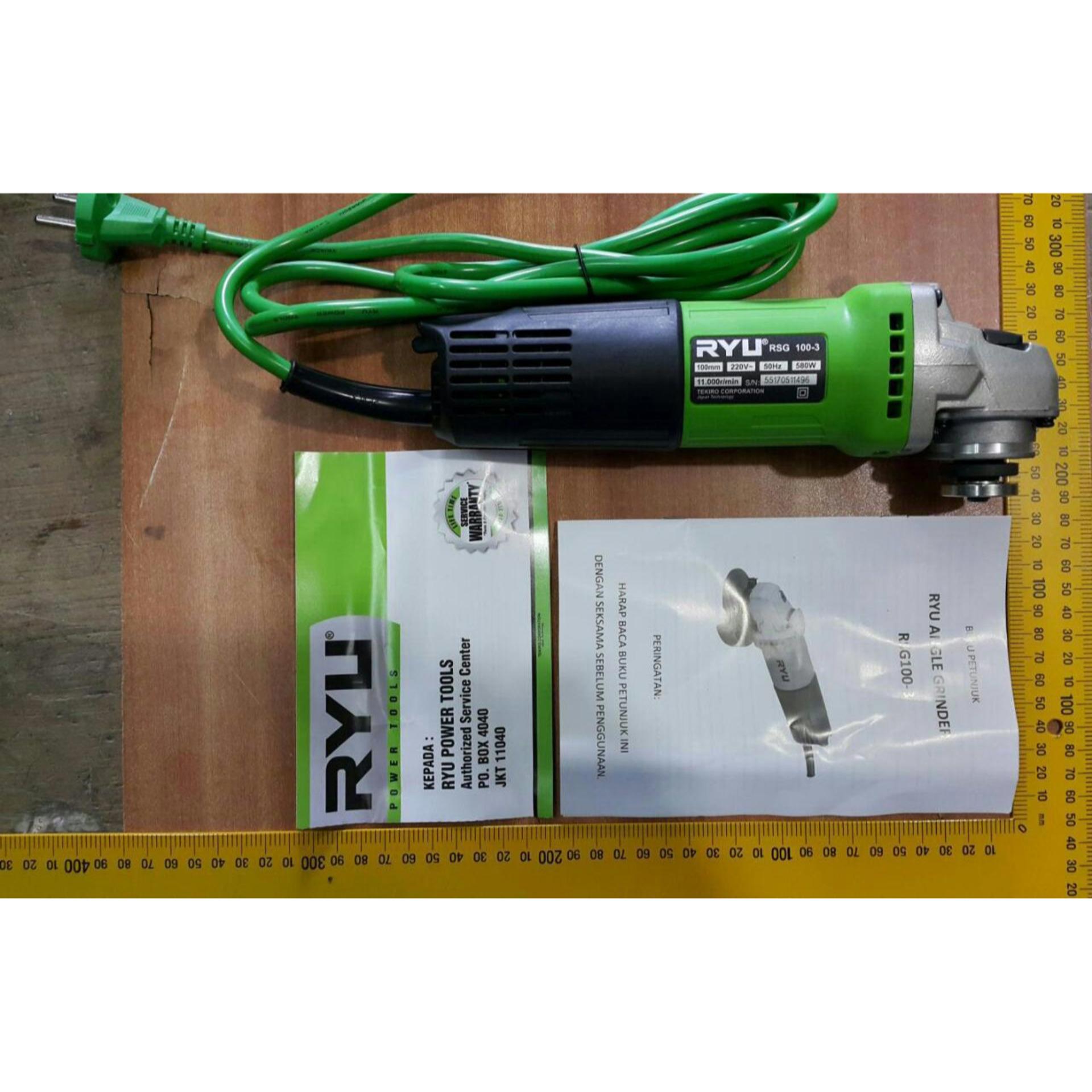 Mesin Gerinda Tangan Ryu / Angle Grinder Ryu RSG 100-3