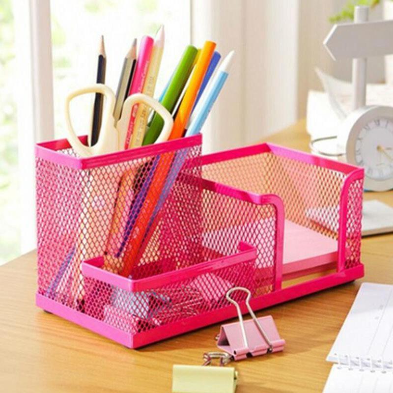 Logam Tiga Grid Desktop Kantor Pen Pensil Pemegang Penyimpanan Studi Kotak Organizer Tahan Lama Stationery Storage Bins 18.6X9.5x10.2 Cm-Intl Logam Tiga Grid Desktop Kantor Pen Pensil Pemegang Penyimpanan Studi Kotak Organizer Tahan Lama Stationery Storage Bins 18.6X9.5x10.2 Cm-Intl