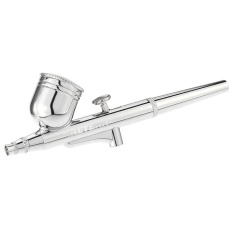 Meterk Baru 110-240 V Profesional Gravity Feed Dual Action Airbrush Kompresor Udara Kit untuk Lukisan Seni Makeup Manicure kerajinan Kue Semprot Model Air Brush Nail Tool Set Putih-Intl