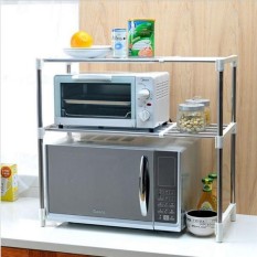 Microwave Oven Stainless Steel Shelf Storage Rack - Rak Penyimpanan
