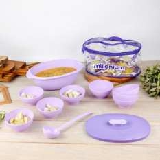 Millenium Serving Bowl Set / Wadah Saji - Ungu