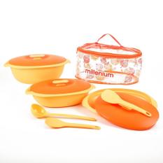 Millenium Serving Set / Wadah Saji - Orange