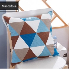 Mimosifolia Multifungsi Musim Panas AC Selimut Bantal Kantor Istirahat Makan Siang Selimut Bantal Mobil Lumbal Sisa Bantal Children Di TK Selimut Kecil (sarung Bantal + Inti) -Intl