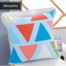 Mimosifolia Multifungsi Musim Panas AC Selimut Bantal Kantor Istirahat Makan Siang Selimut Bantal Mobil Lumbal Sisa Bantal Children Di TK Selimut Kecil (sarung Bantal + Inti) -Intl