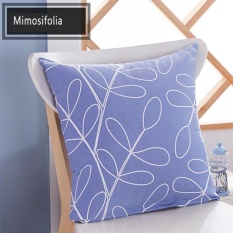 Mimosifolia Multifungsi Musim Panas AC Selimut Bantal Kantor Istirahat Makan Siang Selimut Bantal Mobil Lumbal Sisa Bantal Children Di TK Selimut Kecil (sarung Bantal + Inti) -Intl
