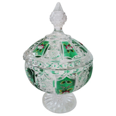 MitraLoka King Kristal - Toples Kue Dan Toples Permen Kecil Kristal - Hijau