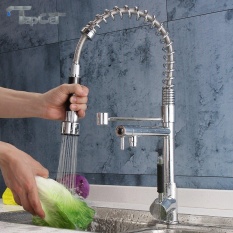 Modern Chrome Sigi Semprot Putar Mixer Dapur Kamar Mandi Basin Wastafel Keran-Intl