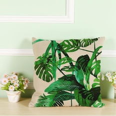 Modern Modis Alami Lingkungan Wild Green Hutan Segar Berkembang Riang Tanaman Tropis Daun Kuat Hidup Sehat Vitalitas Bantal Bantal Bantal Meliputi Pillowcases Dekoratif untuk Rumah Kantor Sofa Kursi Mobil Hadiah-Intl