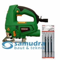 MODERN M-2200L Mesin Jigsaw Laser & BOSCH T344D Mata Gergaji Kayu