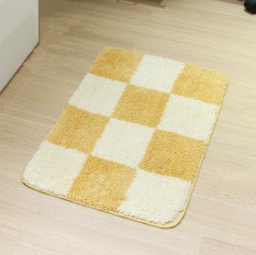 Modern Minimalis Grid Pola Hot Sale Resistant Bedroom BathroomMat Ruang Tamu Karpet Keset Meja Kopi Lorong Lantai Mats