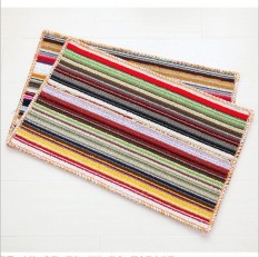 Modern Minimalis Bergaris Karpet Ruang Tamu Tikar Kamar Tidur Karpet Kamar Mandi Rug Meja Kopi Lantai Hallway Door Mat 34X64 CM