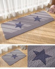 Modern Printed Rugs untuk Kamar Tidur Mesin Cuci Dicuci Lantai Karpet Anti-slip Cotton Kids Room Mat 50*135 CM-Intl