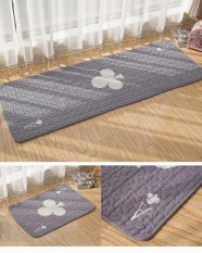 Modern Printed Rugs untuk Kamar Tidur Mesin Cuci Dicuci Lantai Karpet Anti-slip Cotton Kids Room Mat 50*135 CM-Intl