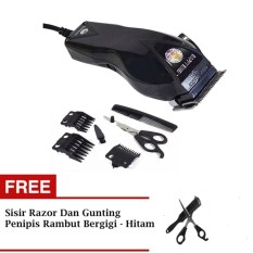 DISKON AKHIR TAHUN Alat Cukur Potong Gunting Pangkas Rambut Hair Clipper Listrik Hitam