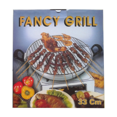 GRATIS ONGKIR Maspion Wajan Panci Kuali Kwali Pan Pemanggang Barbeque Kompor Panggangan Putar Rotary BBQ Griller oven Stainless 33 cm