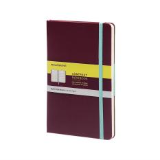 Moleskine Contrast Collection Notebook / Buku Catatan Ruled / Garis - Hard Cover - Large 13 x 21cm - Plum Purple